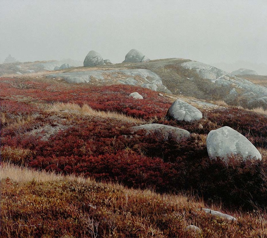 Stone Heath, oil and tempera painting